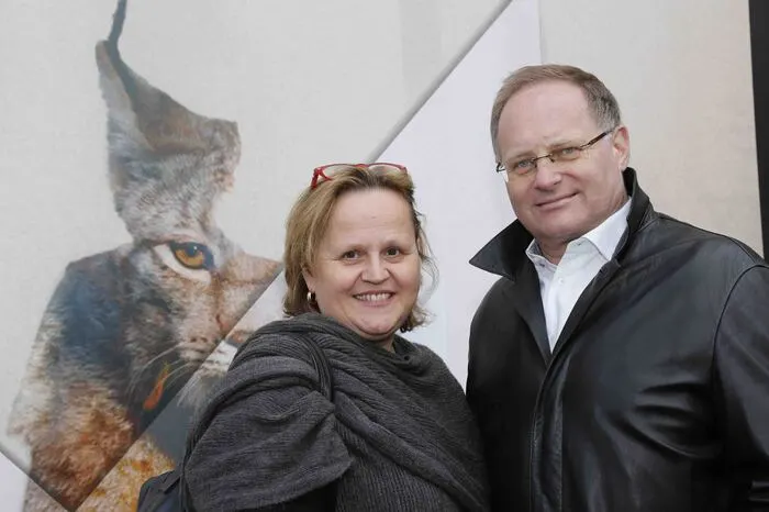 Kam, diesmal aber ohne zu tanzen: Tanzschul-Besitzerin Claudia Eichler und ihr Gerhard Weswaldi.