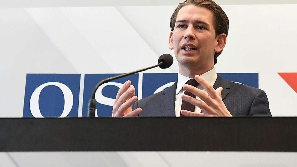 Kurz hat derzeit den OSZE-Vorsitz inne