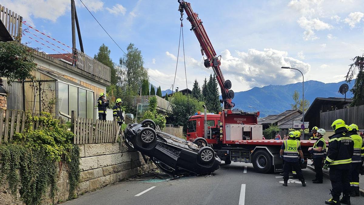 Unfall in Egg am Faakersee.