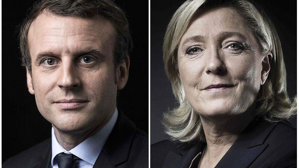 Einer wird gewinnen: Emmanuel Macron und Marine Le Pen treten in der Stichwahl gegeneinander an
