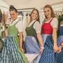 Christine, Adriana, Eva, Sophie und Birgit präsentieren beim Bauernbundball die schönsten Trachten