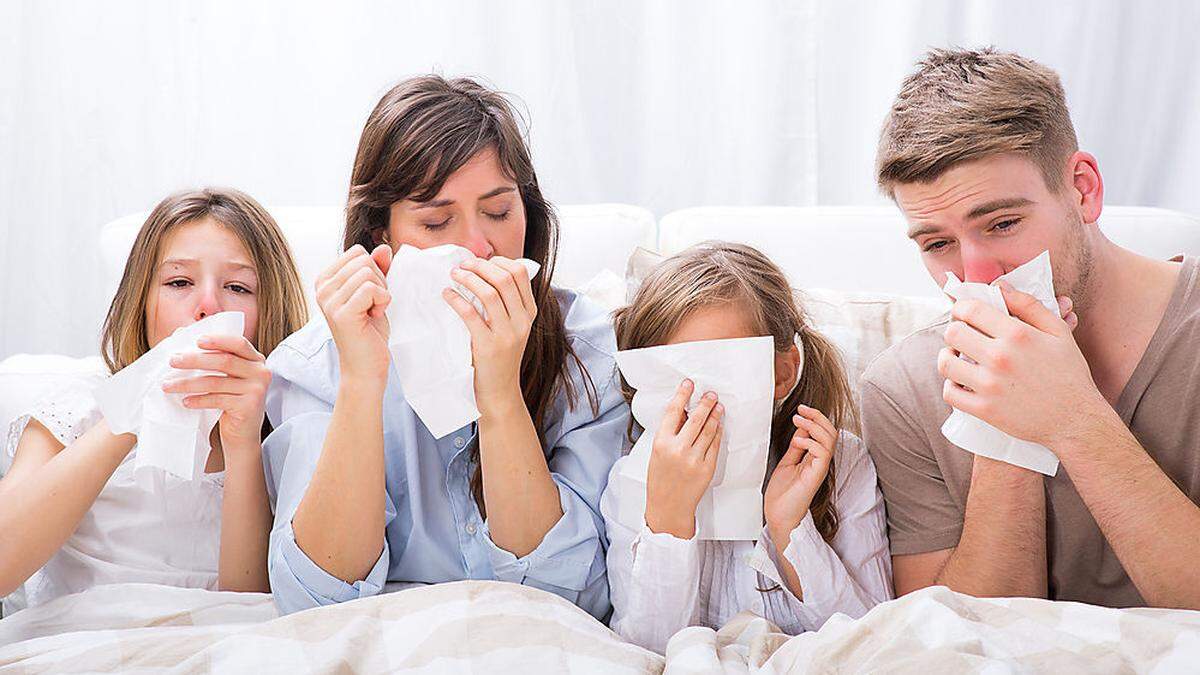 Fieber, Schnupfen, Husten: Hunderte Kärntner hüten das Bett