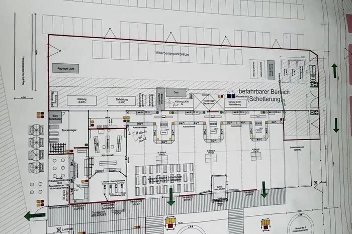 Der Plan, an dem sich Peter Dietrich und Harald Saiger orientieren.