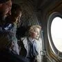 Die betroffenen Länder nicht allein lassen: Ratspräsident Charles Michel, der griechische Premier Kyriakos Mitsotakis und Kommissionschefin Ursula von der Leyen im März beim Überflug an der griechisch-türkischen Grenze