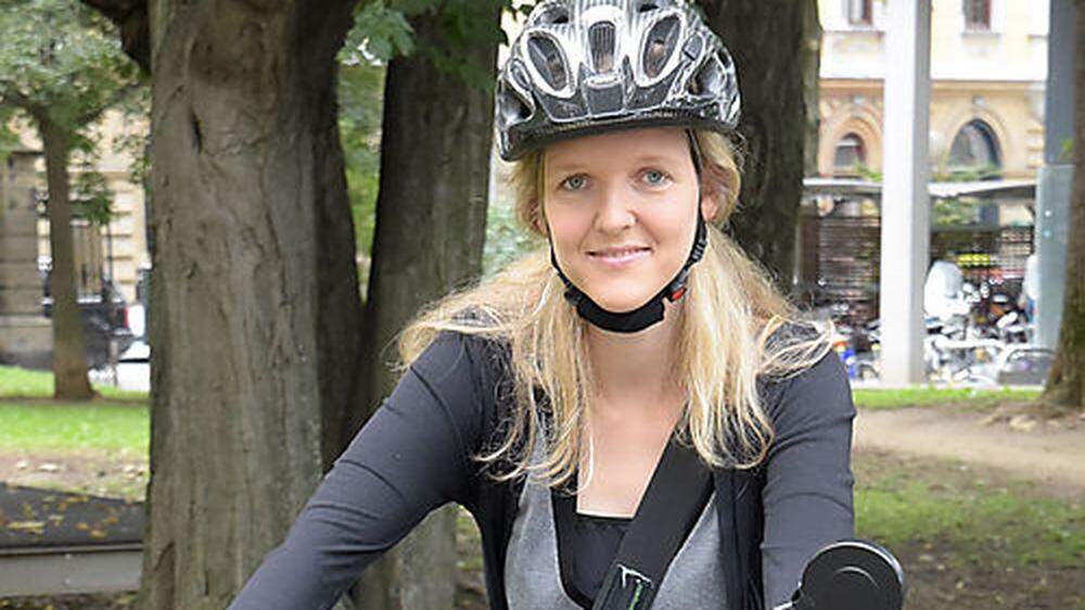 Mobilitätsforscherin Birgit Kohla schwebt eine nahezu autofreie Zukunft für Graz vor - sie selbst fährt jetzt schon viel mit dem Rad
