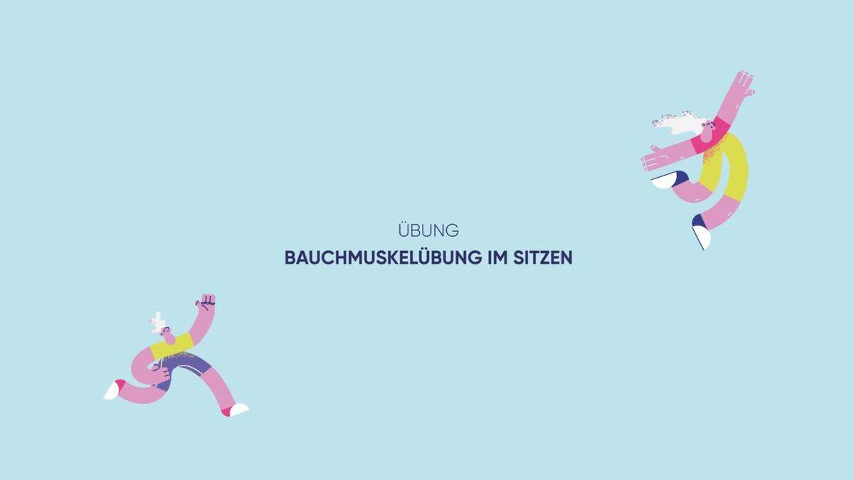 1. Türchen: Bauchmuskelübung im Sitzen