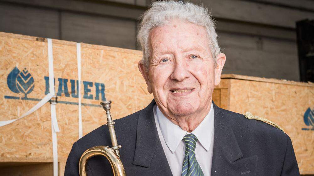 Mit fast 88 Jahren ist Franz Pöschl noch immer musikalisch aktiv