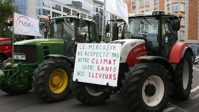 Landwirte demonstrieren in Brüssel gegen das Mercosur-Abkommen