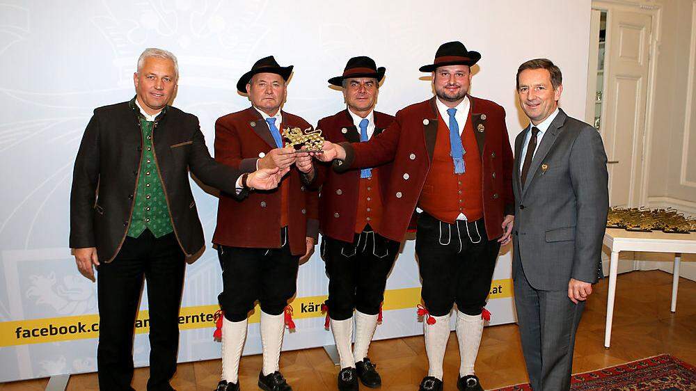 Auszeichnung für die Obergailtaler Trachtenkapelle Kötschach