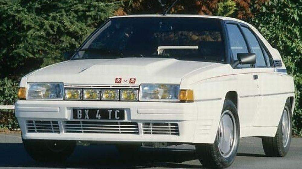 Die Lichtorgel für den Rallyesport hatte der Citroën BX 4TC immer dabei
