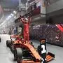 Ferrari's German driver Sebastian Vettel celebrates his victory at the end of the Formula One Singapore Grand Prix night race at the Marina Bay Street Circuit in Singapore on September 22, 2019. (Photo by Mladen ANTONOV / AFP)