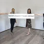Marina Sorgo, Juliane Bogner-Strauß, Doris Kampus und Michaela Gosch stellten die neuen Übergangswohnungen vor