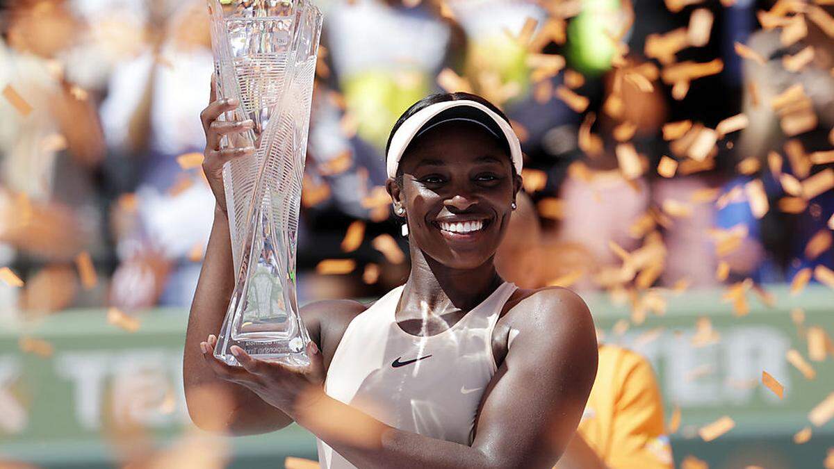 Strahlende Siegerin: Sloane Stephens