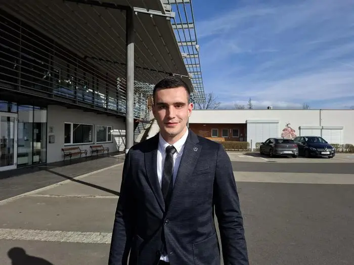 Raphael Scheucher, ÖVP-Bürgermeister von Halbenrain, darf jubeln