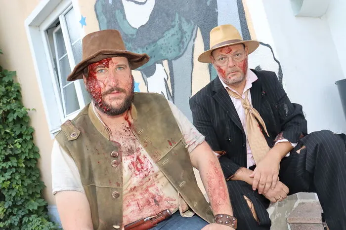 Stefan Waltensdorfer, Nadja Kussian und Wolfgang Haring verbreiten in Köflach Angst, Schrecken und Spaß.