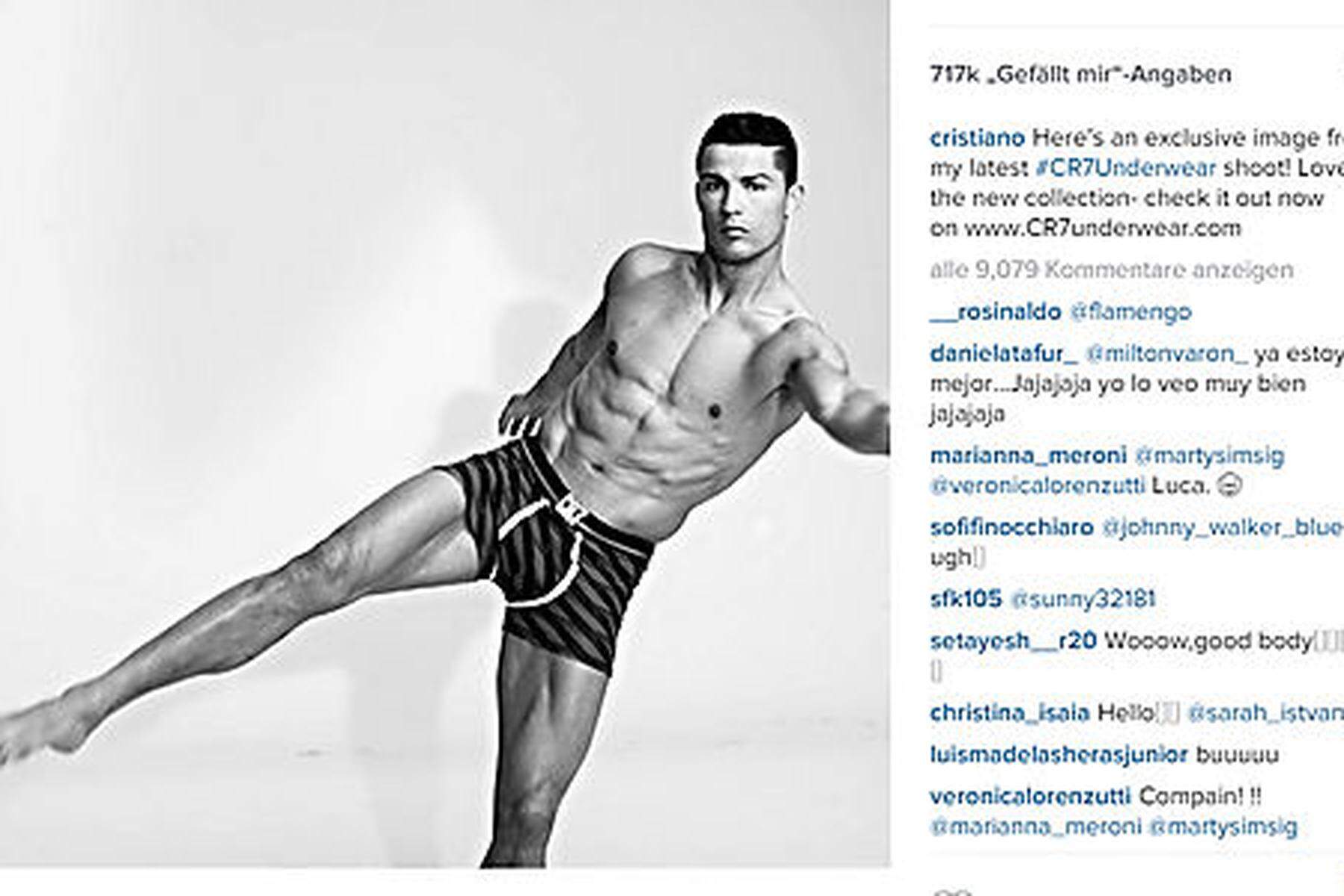 Cristiano Ronaldo - Here's an exclusive image from my latest CR7 Underwear  shoot! Love the new collection- check it out now on www.CR7underwear.com