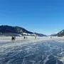 Das Weißensee-Ostufer ist zum Eislaufen freigegeben