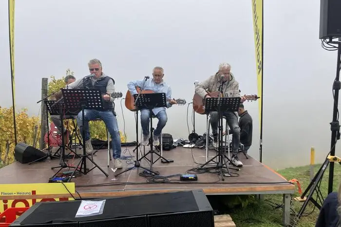 Die Band Radkersburg 3 war als Livemusik-Act beim Weinbergfest zu hören