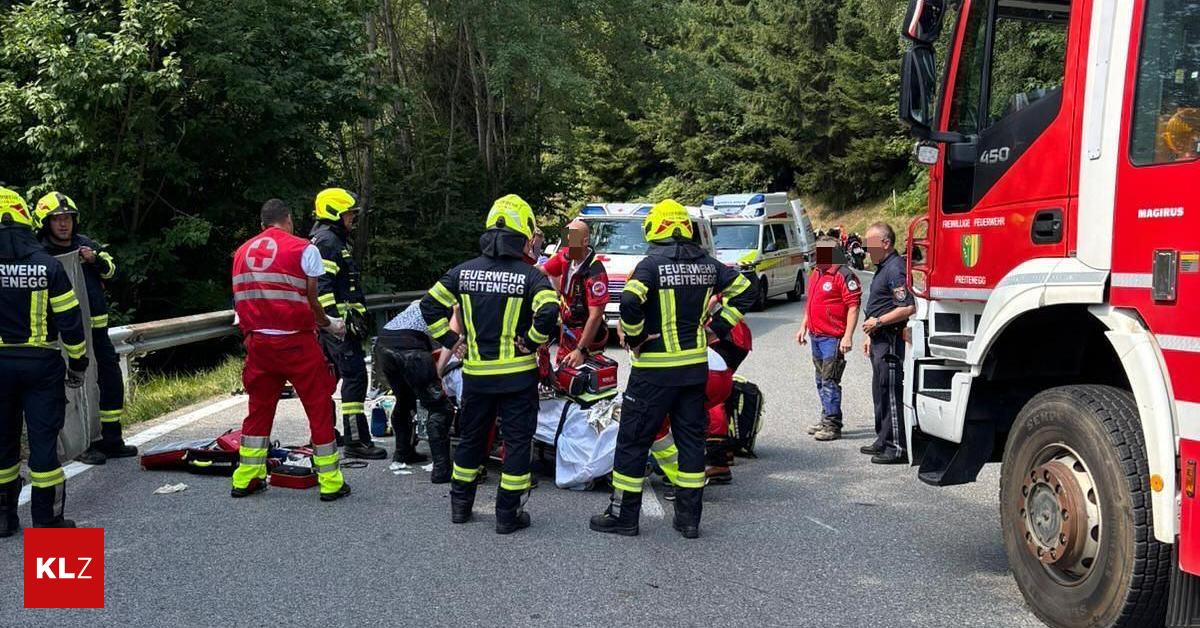In-K-rnten-Steirischer-Biker-st-rzt-15-Meter-ber-Leitschiene-und-Steilhang