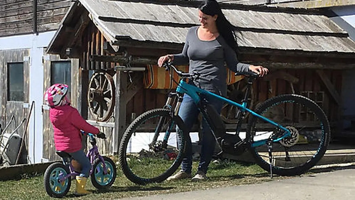 Melanie Ressler mit Töchterchen Sarah