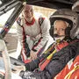 Redakteurin Simone Dragy wurde von Julia Hochegger eingewiesen, bevor sie mit deren Mann Patrik die Teststrecke mit dem Rallyeauto abfuhr