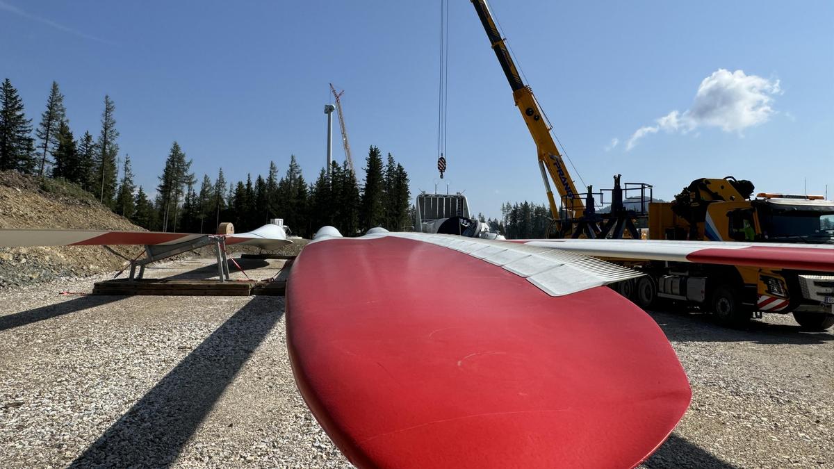 Spektakuläre Baustelle auf 1350 Metern Seehöhe im Bereich Silbersberg und Klammkogel