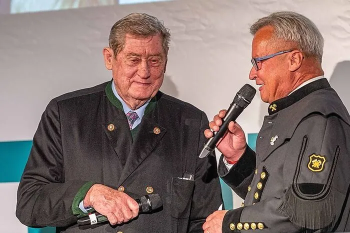 Hannes Androsch mit Erhard Skupa