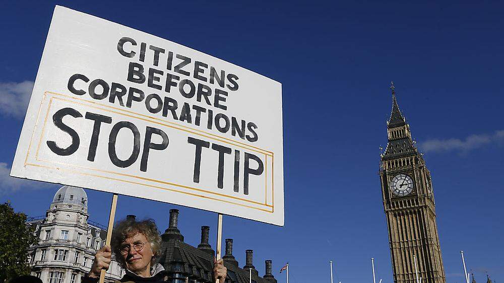 Proteste gegen TTIP in London
