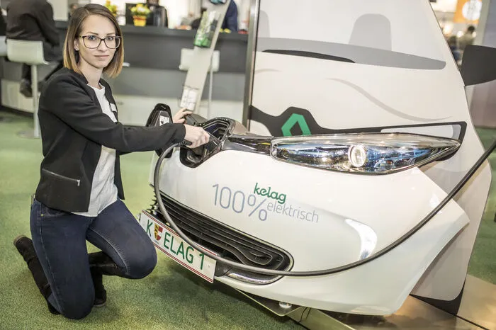E-Mobilität ist am Stand der Kelag ein Thema.