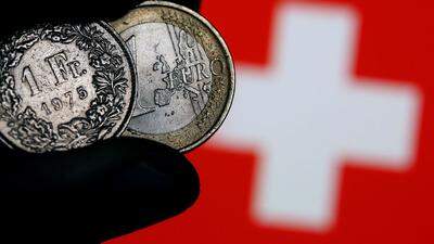 Euro und Franken M�nzen