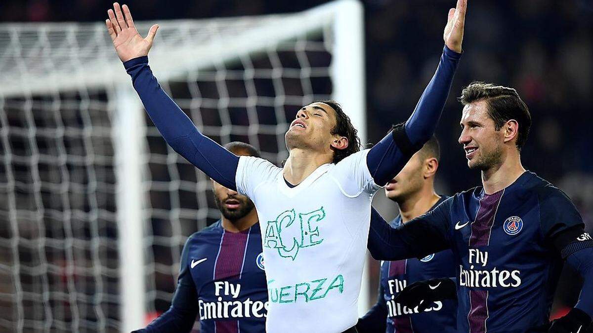 Edinson Cavani gedachte bei seinem Jubel den Opfern der Flugzeug-Katastrophe