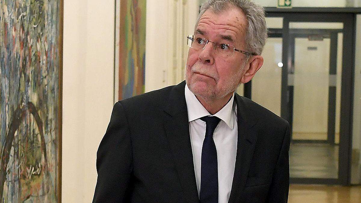 Wird morgen angelobt: Van der Bellen 