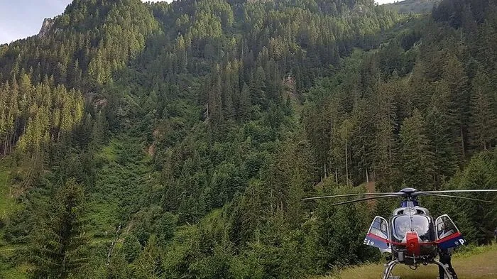 Der Belgier konnte vom Polizeihubschrauber aus geortet werden