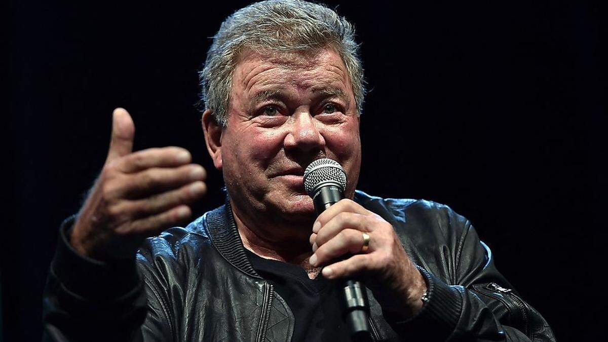 William Shatner fliegt in Richtung Weltall 