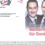 Mit solchen Briefen wirbt die FPÖ bei Senioren. (Aus Datenschutzgründen haben wir hier die Adressaten entfernt)