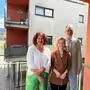 Eva-Maria Holzleitner mit Doris Reiter und Helmut-Theobald Müller von WIST Steiermark
