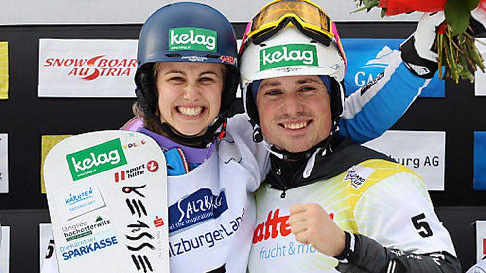 Sabine Schöffmann und Alexander Payer feierten diesen Winter Snowboard-Weltcup-Erfolge