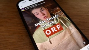 Der Istagram-Post von Samuel Grimm, mit der er eine Ansage an das ORF macht