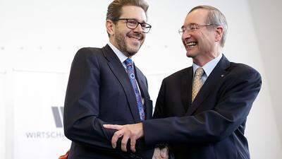 Christoph Leitl (69) übergibt das Zepter in der Wirtschaftskammer (WKÖ) heute an Ex-Wirtschaftsminister Harald Mahrer 