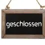 geschlossen Schild; sujet; freisteller
