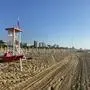 Noch leerer Strand von Lignano Sabbiadoro | Leere Strände gibt es in Lignano auch abseits der traditionellen Saison tagsüber nur selten