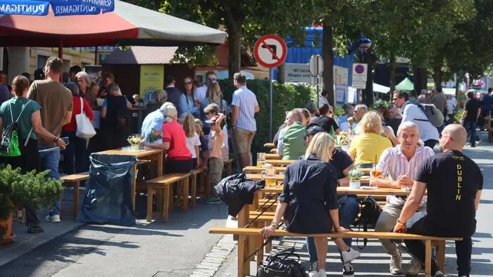 Der ganze Hauptplatz von Mureck wurde zum großen Stadtfestplatz.