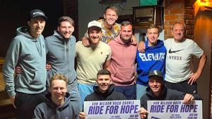 Für die Steirische Kinderkrebshilfe treten die Sportler des Vereins „Radln4Life“ kräftig in die Pedale