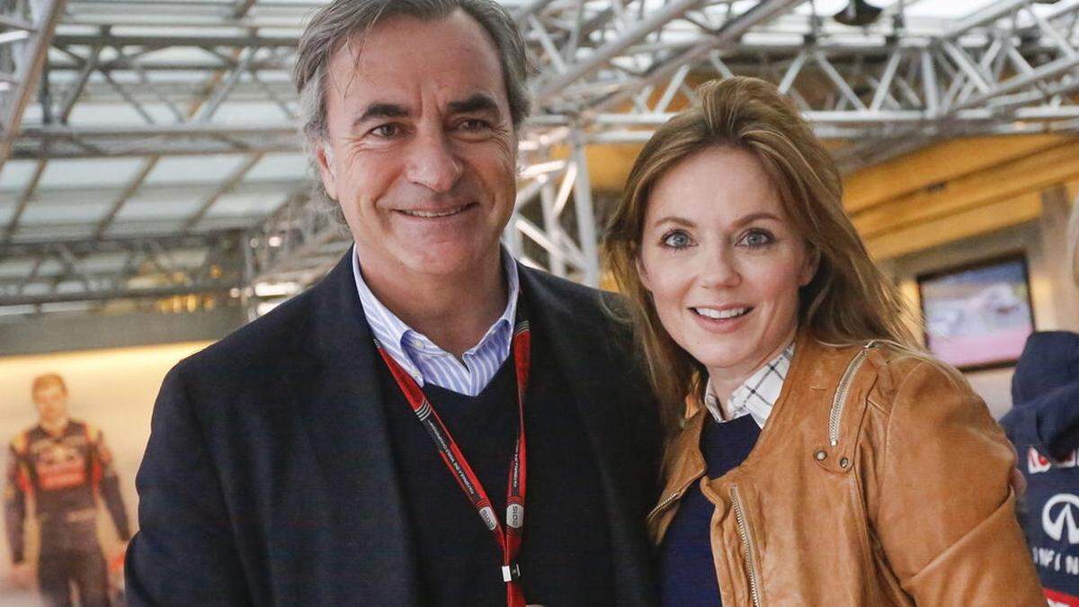 Carlos Sainz und Geri Halliwell 