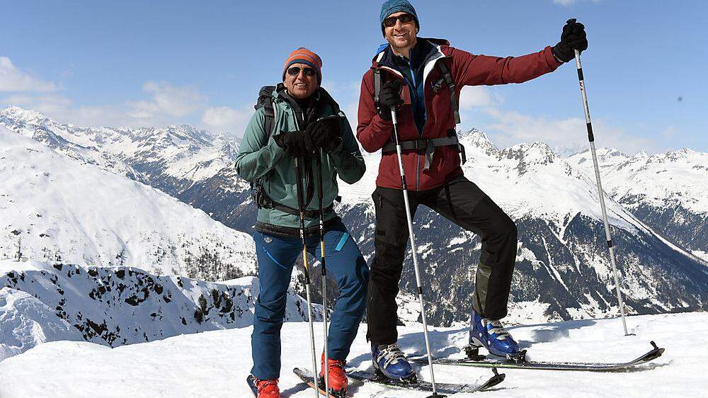 Drehstart zum Bergdoktor-Winterspecial in St. Jakob mit Hans Sigl und Heiko Ruprecht