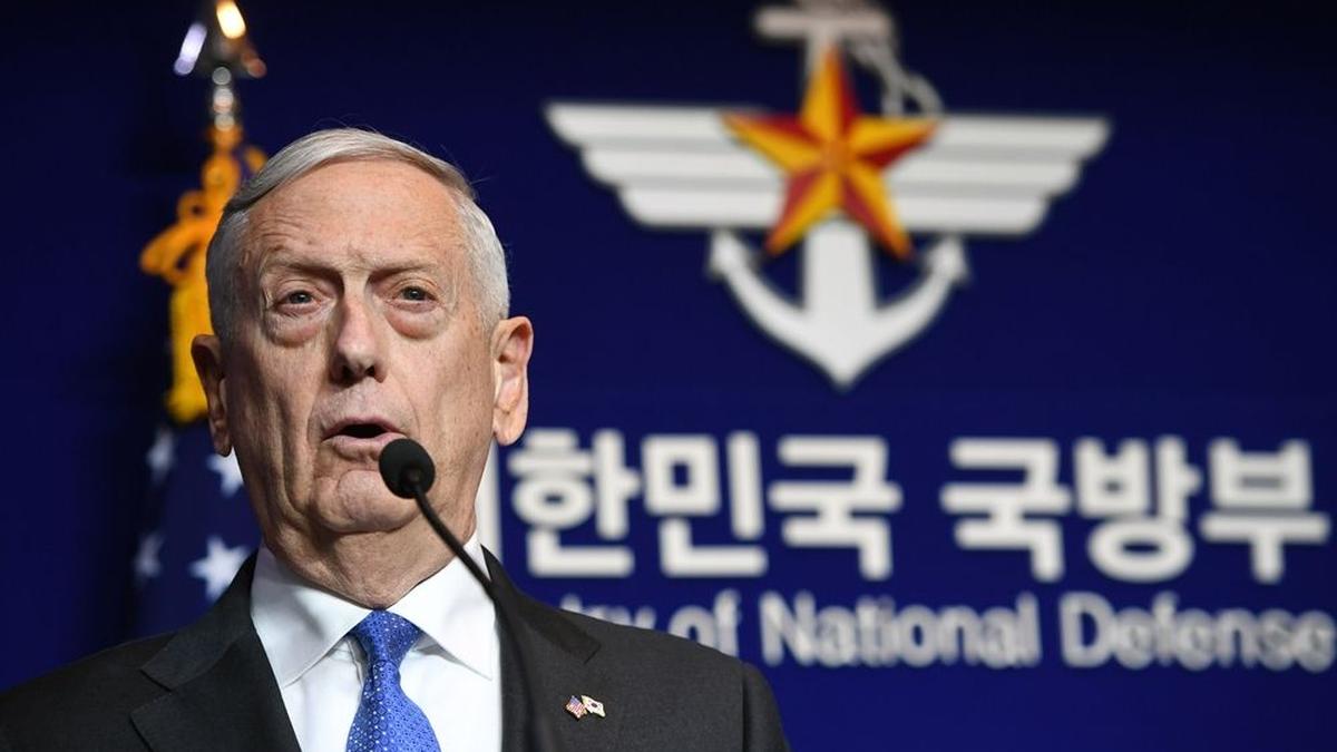 Jim Mattis bei seinem Besuch in Süd Korea.