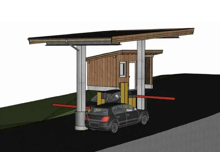 So soll die vollautomatisierte Mautstelle aussehen (Visualisierung)