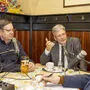 Joe Wutte, Peter Kaiser und Thomas Plauder im Bierhaus zum Augustin