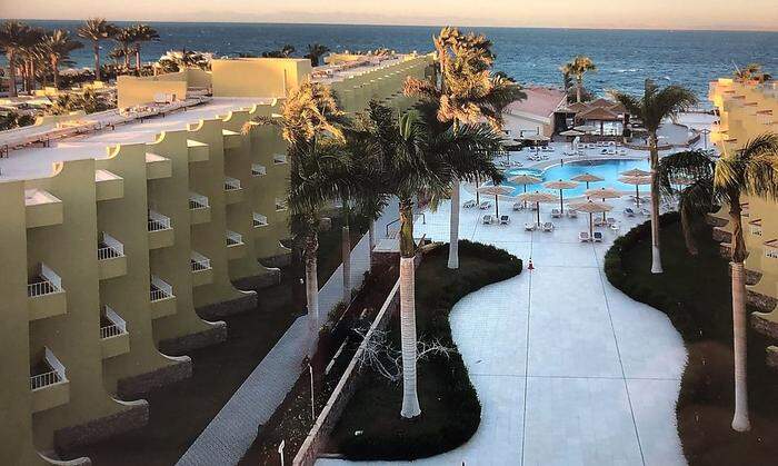 Das Hotel in Hurghada war über weite Teile eine einzige Baustelle