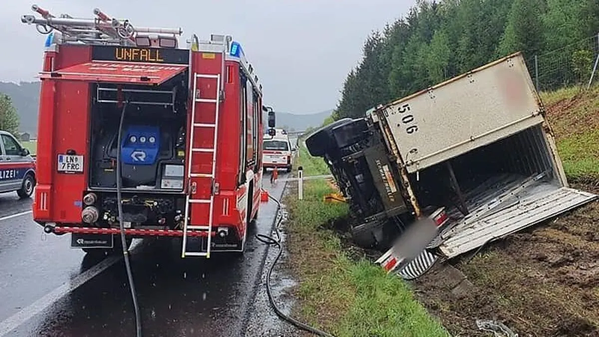 Unfall auf der A9